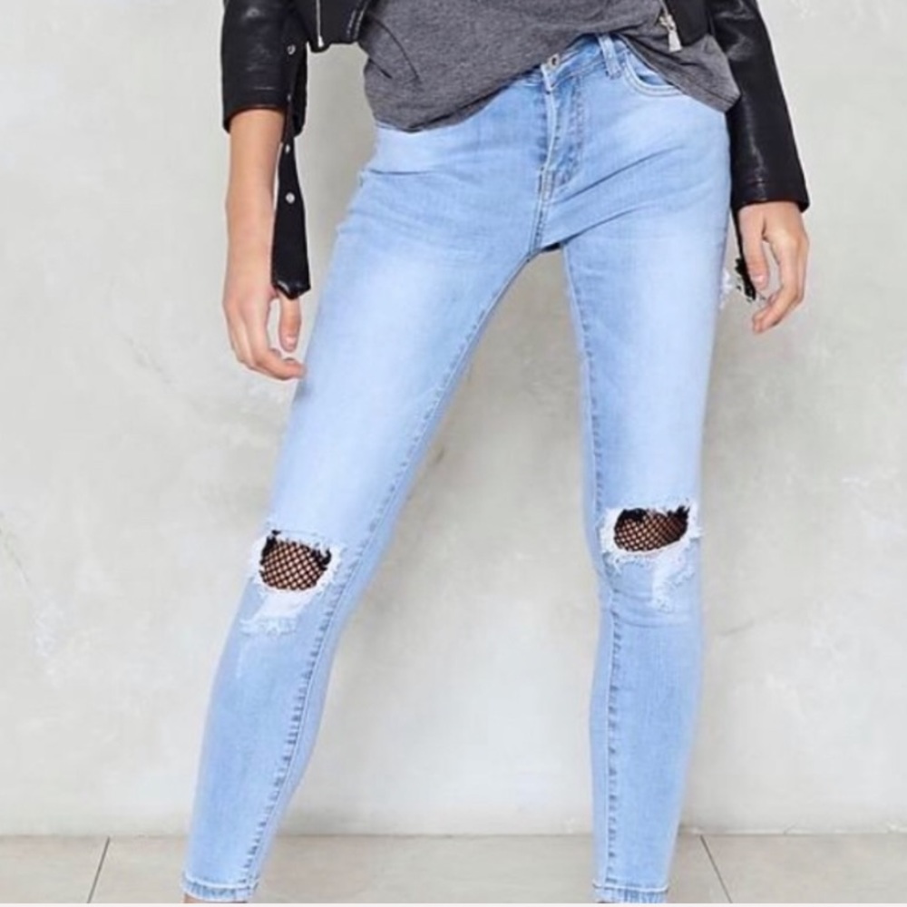 Come and Net It Fishnet Jeans